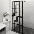 Modern Walk-In Shower Wall with Integrated Shelf