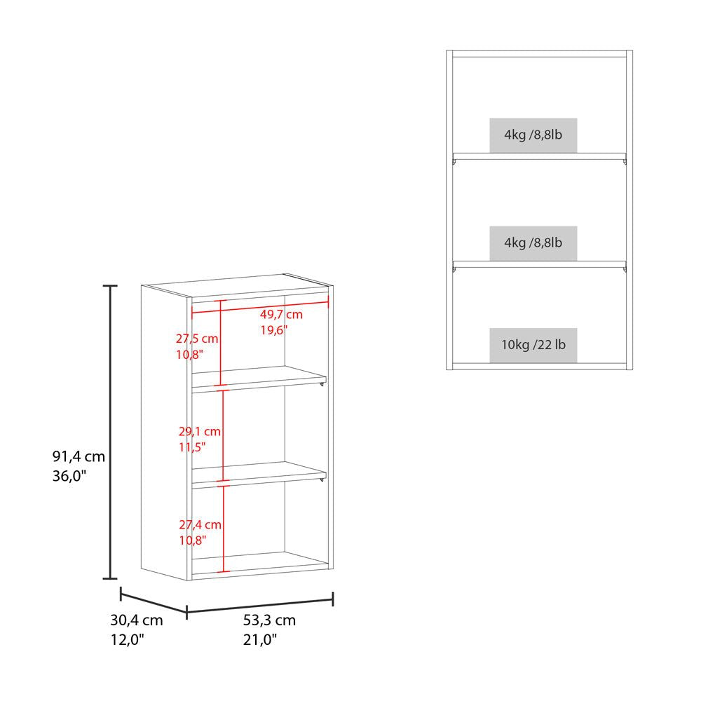 Wall Cabinet Aspen with Adjustable Shelves – White Kitchen Storage