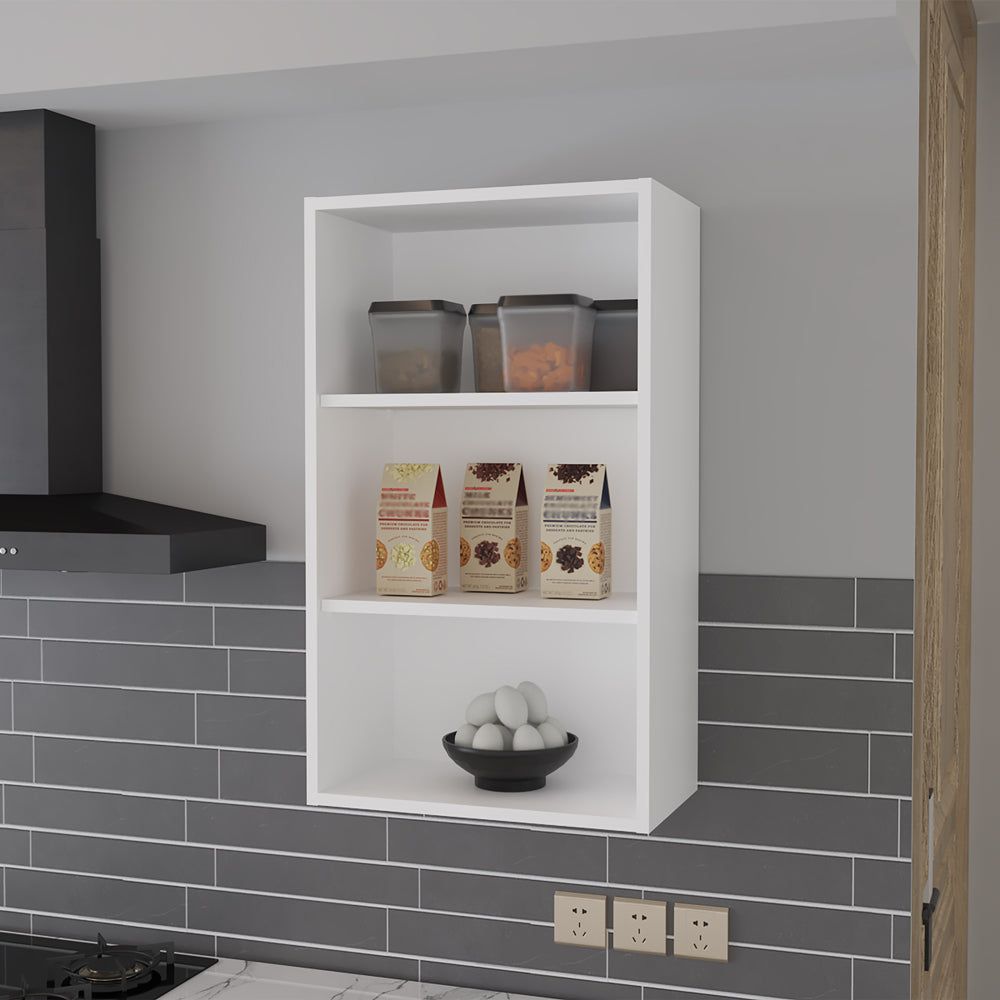 Wall Cabinet Aspen with Adjustable Shelves – White Kitchen Storage