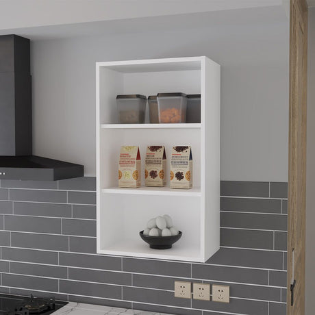 Wall Cabinet Aspen with Adjustable Shelves – White Kitchen Storage