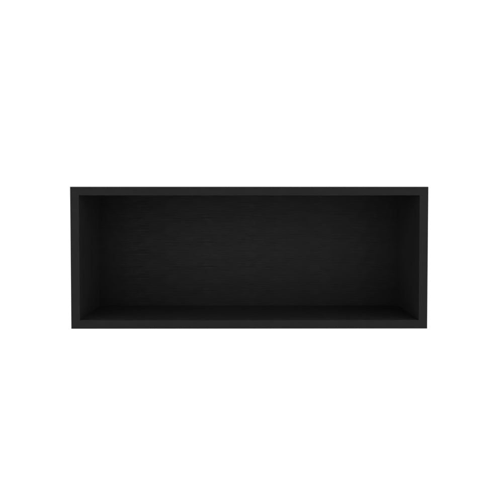 Axtell Black Open-Shelf Kitchen Wall Cabinet