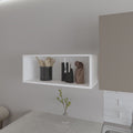 Axtell White Open-Shelf Wall Cabinet