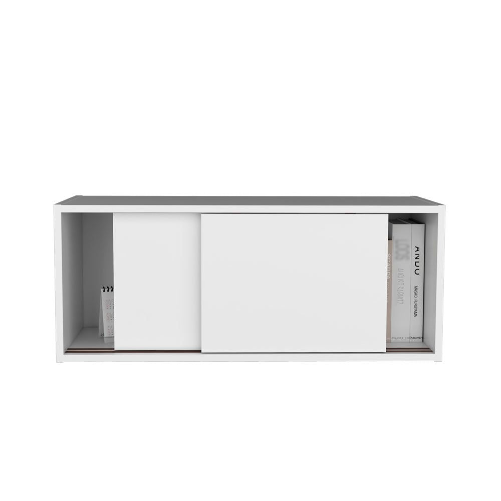 Modern Minimalist Wall Cabinet with Sliding Door