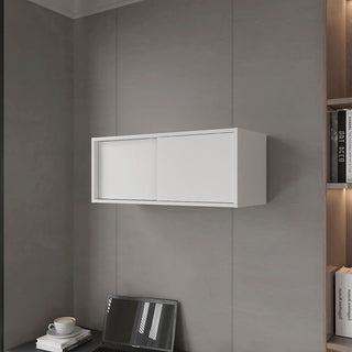 Modern Minimalist Wall Cabinet with Sliding Door