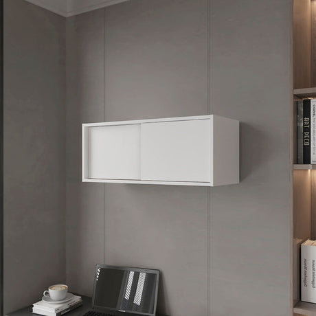 Modern Minimalist Wall Cabinet with Sliding Door