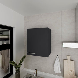Modern Black Wall Cabinet for Kitchen Organization