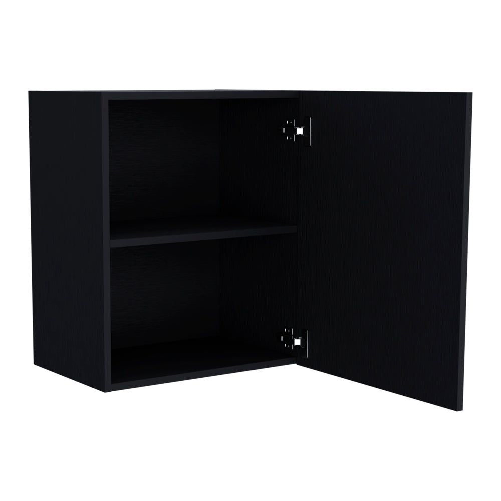 Modern Black Wall Cabinet for Kitchen Organization