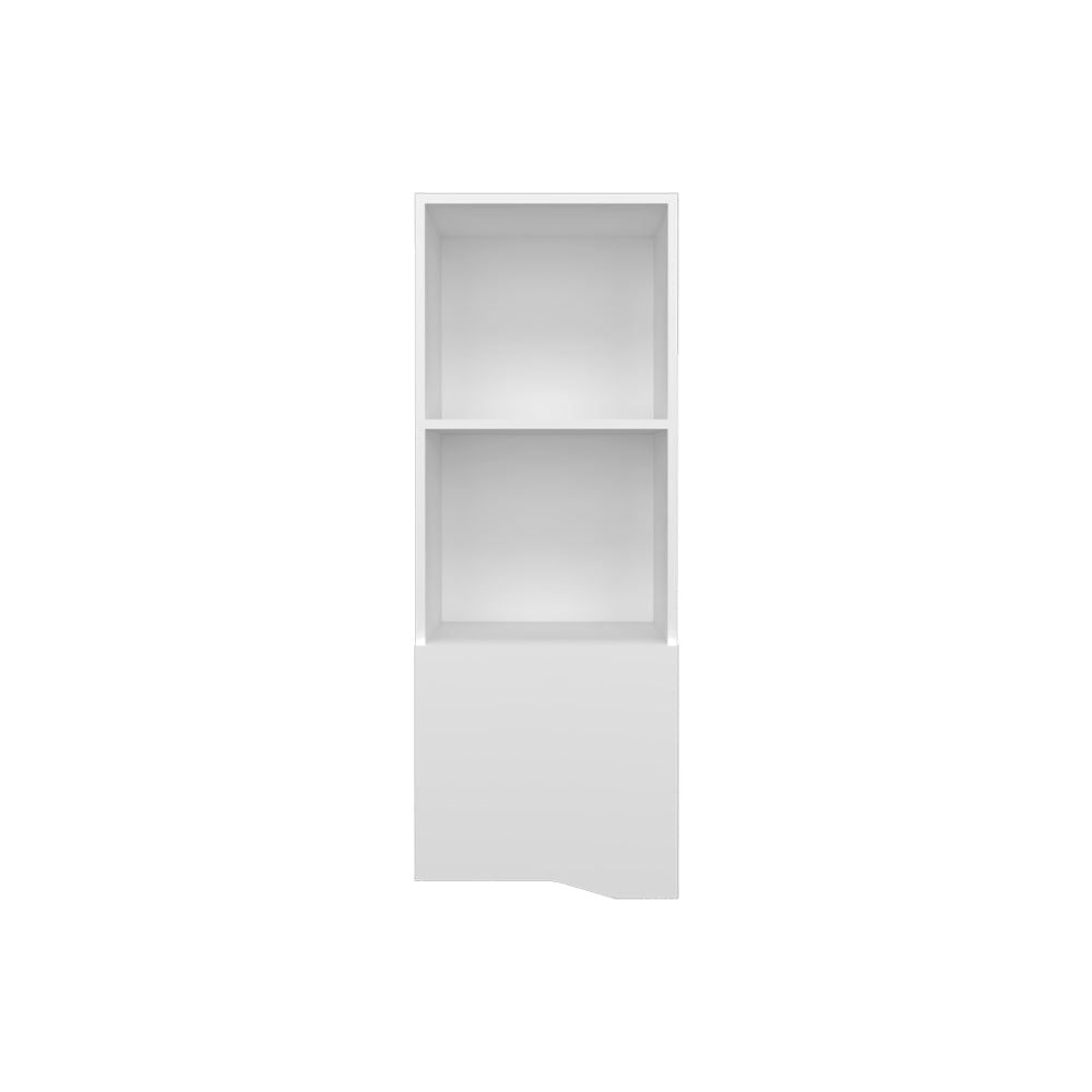 Wall Cabinet Hopewell with Open Shelves and Concealed Storage