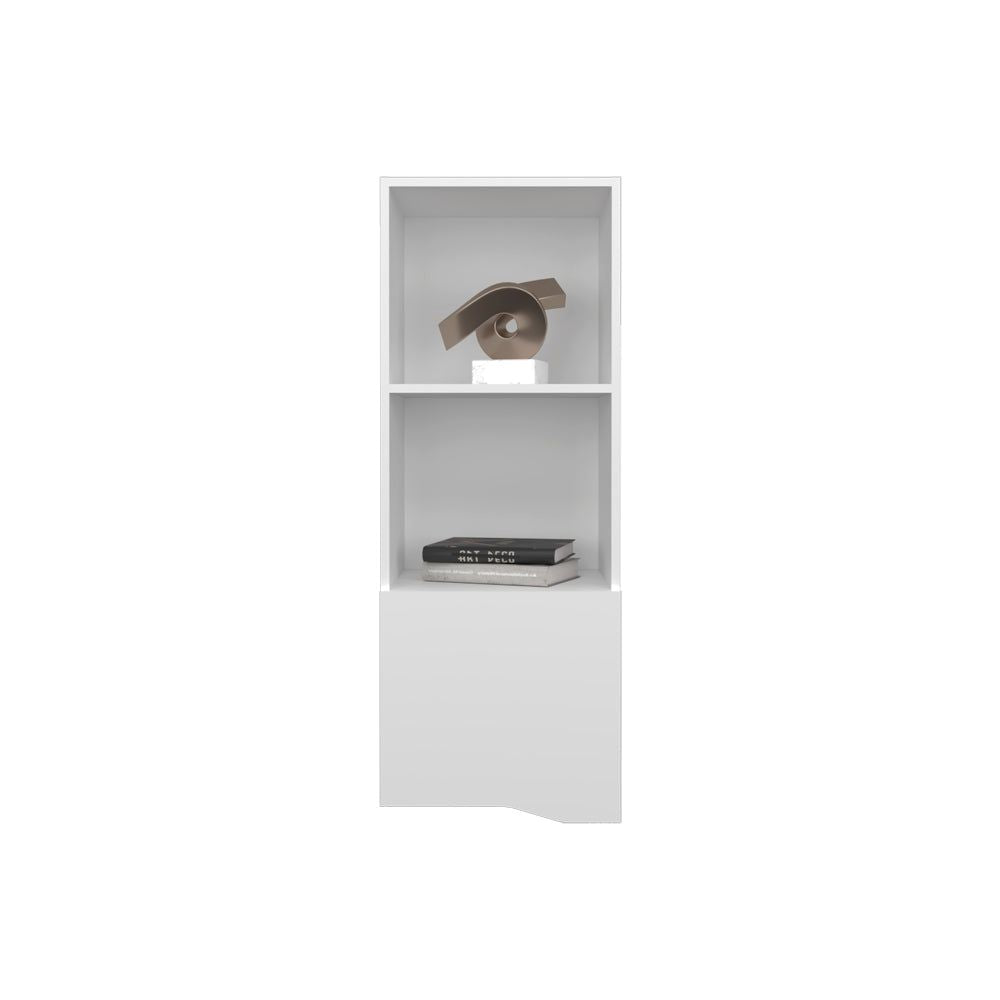 Wall Cabinet Hopewell with Open Shelves and Concealed Storage