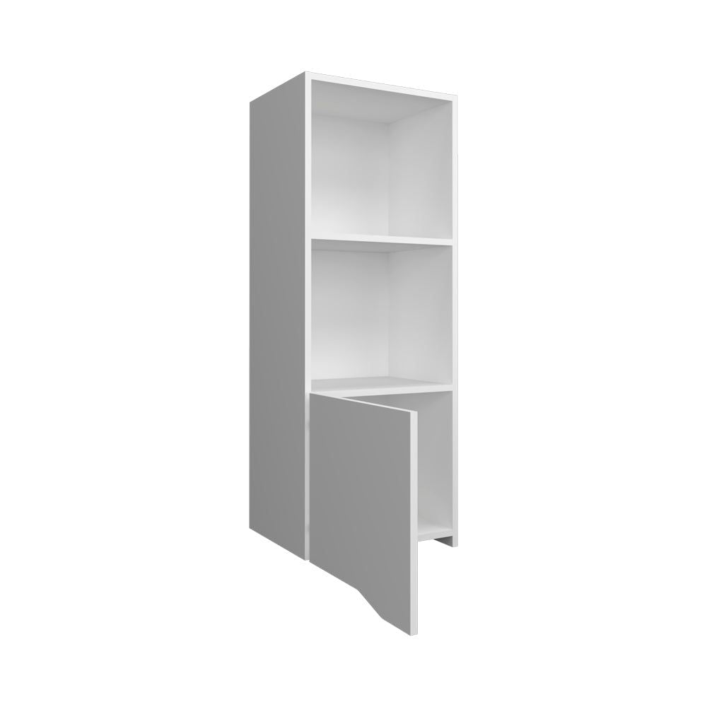 Wall Cabinet Hopewell with Open Shelves and Concealed Storage