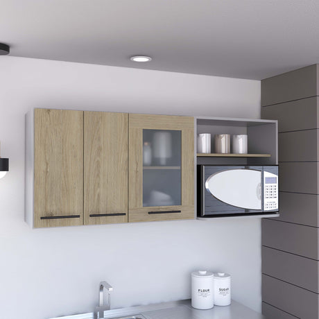 Stylish Glass Wall Cabinet for Kitchen Storage