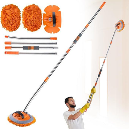 Angled Wall Cleaner Mop for Multi-Surface Dusting
