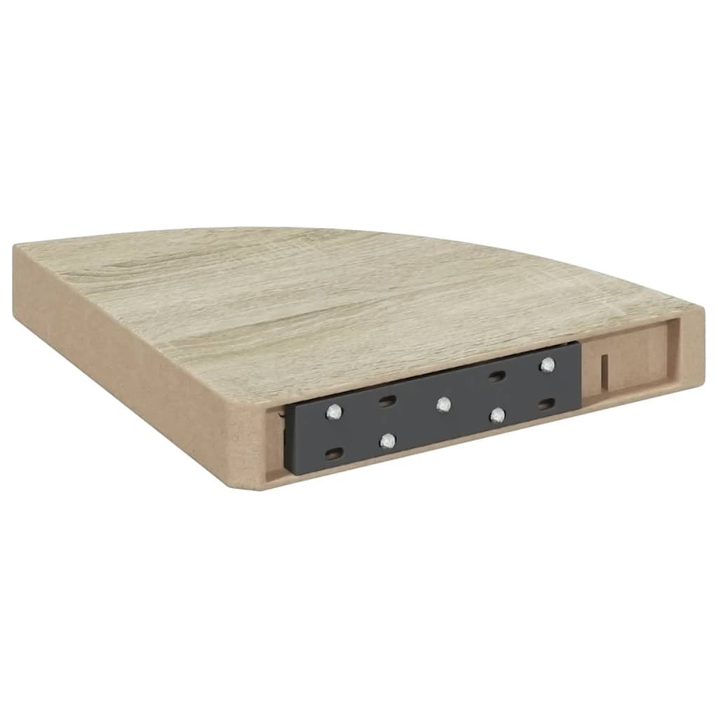 Floating Corner Display Shelves with Concealed Mounting
