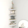 Floating Corner Display Shelves with Concealed Mounting