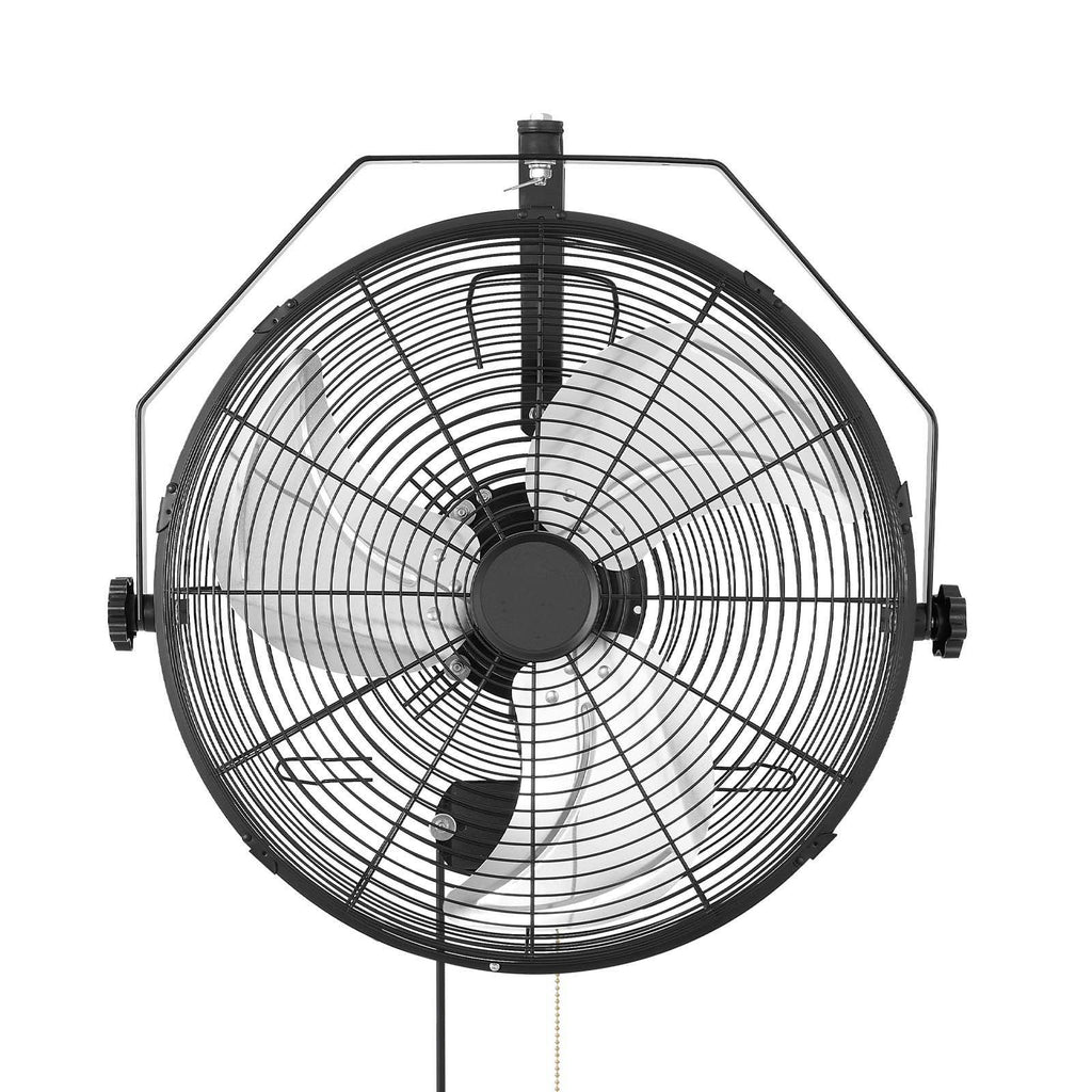 18- Wall Mount Fan with IP44 Protection, 3 Speeds, Adjustable Angle