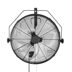 18- Wall Mount Fan with IP44 Protection, 3 Speeds, Adjustable Angle