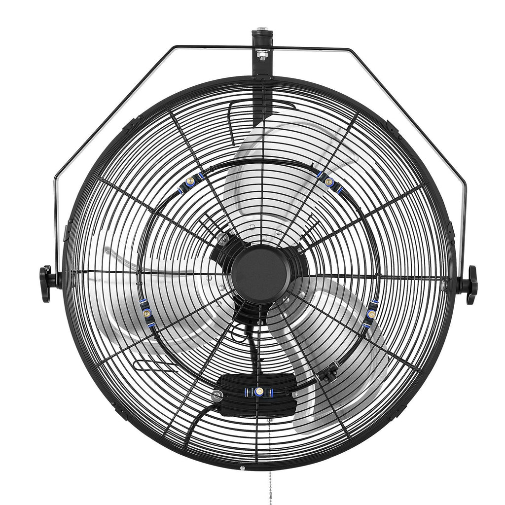 20- Wall Mount Fan with Misting Function – Powerful Cooling for Workshop & Garage