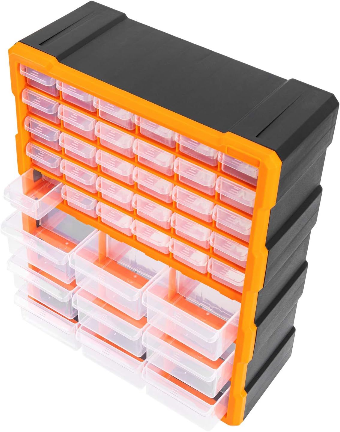 Wall-Mount 39-Drawer Hardware and Craft Storage Cabinet Organizer