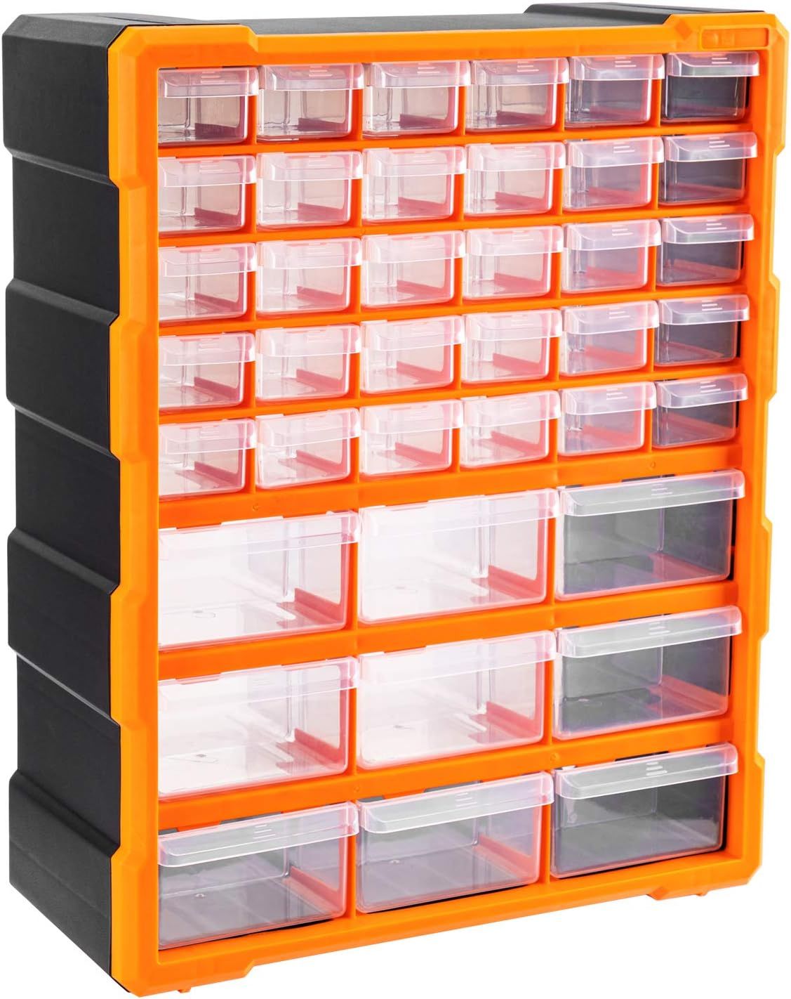 Wall-Mount 39-Drawer Hardware and Craft Storage Cabinet Organizer