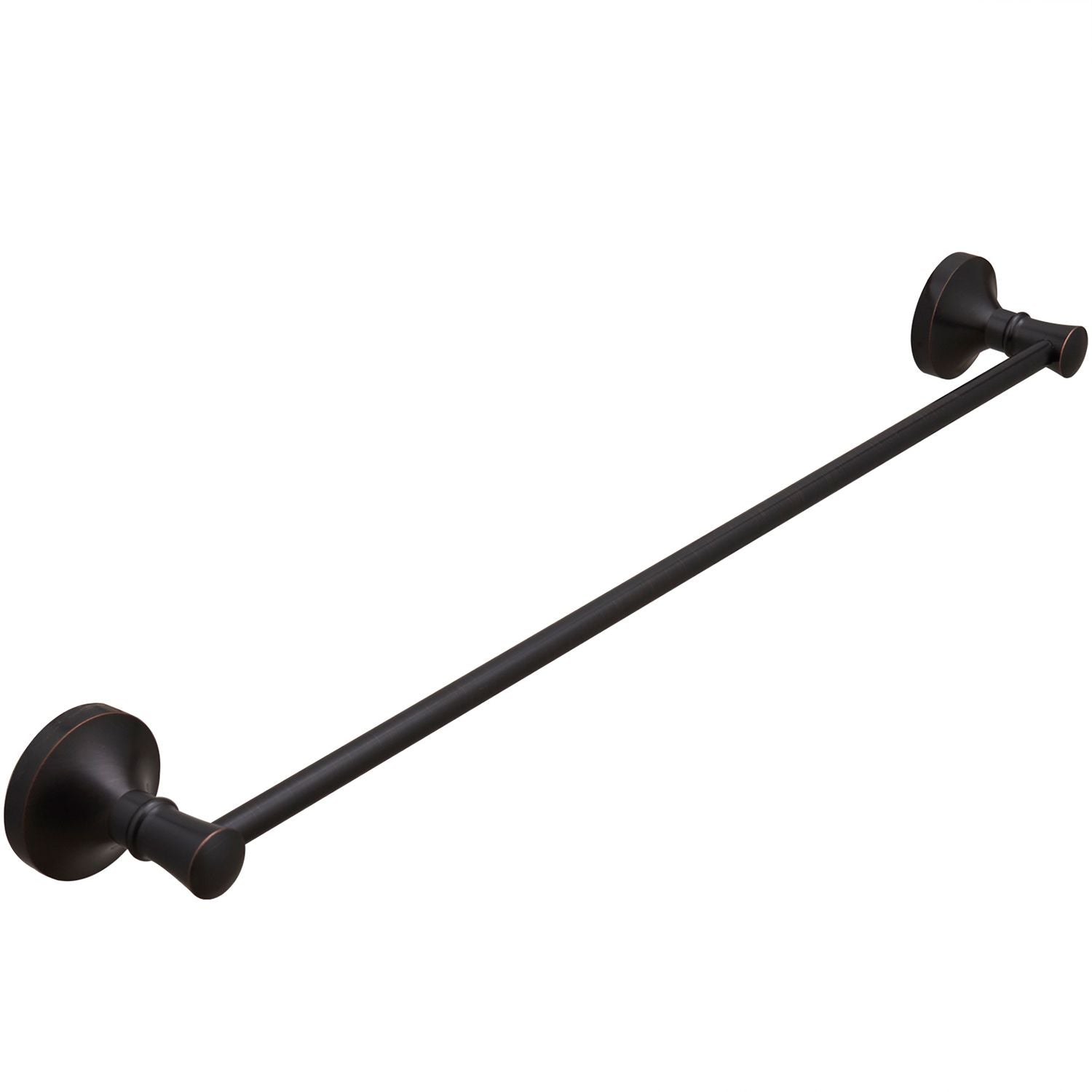 Oil Rubbed Bronze Wall-Mounted Towel Bar - Space Saving, Industrial Style