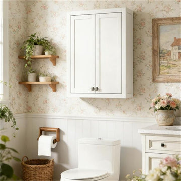 Wall Mounted Bathroom Cabinet with Adjustable Shelves