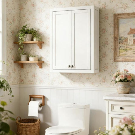 Wall Mounted Bathroom Cabinet with Adjustable Shelves