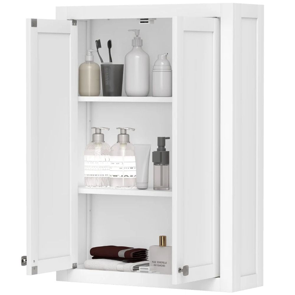 Wall Mounted Bathroom Cabinet with Adjustable Shelves