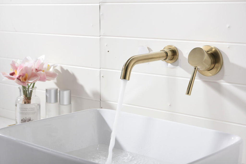 Single-Handle Wall-Mounted Bathroom Faucet