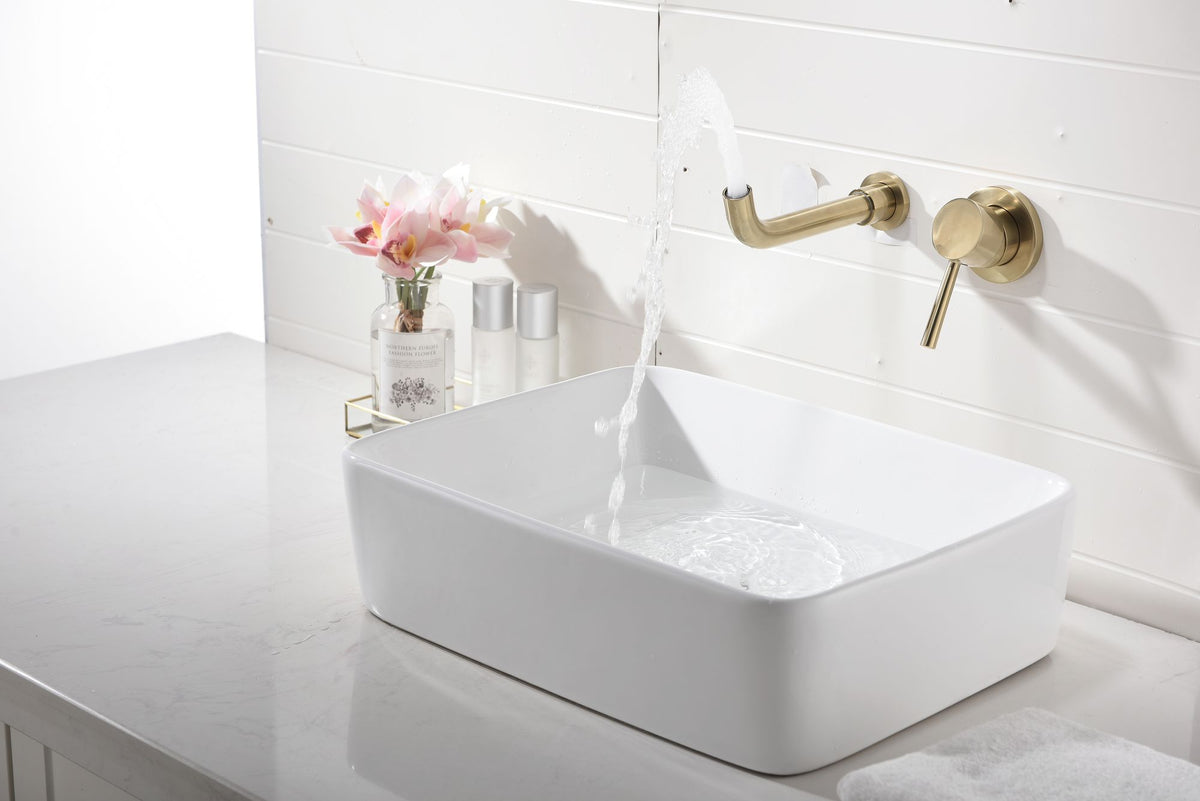 Single-Handle Wall-Mounted Bathroom Faucet