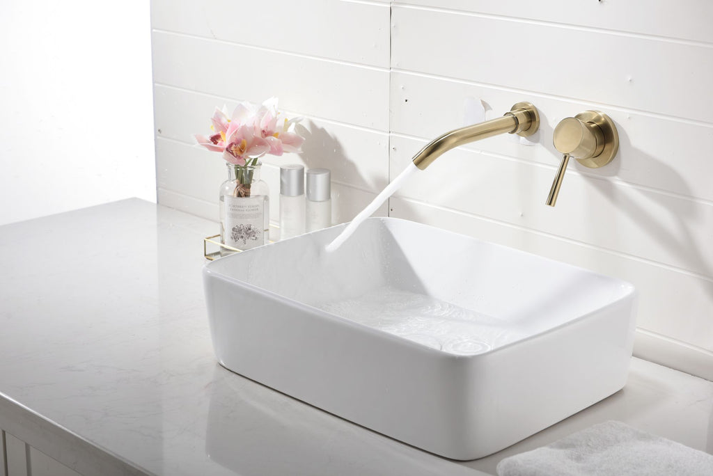 Single-Handle Wall-Mounted Bathroom Faucet