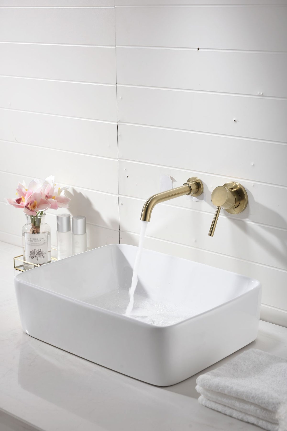 Single-Handle Wall-Mounted Bathroom Faucet