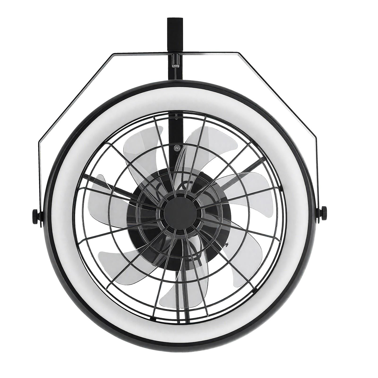 22 Wall Mount Fan with Lights and Remote – Reversible, Dimmable, 360° Tilt