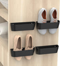 Wall Mounted Shoe Rack 4-Pack with Sticky Hanging Strips