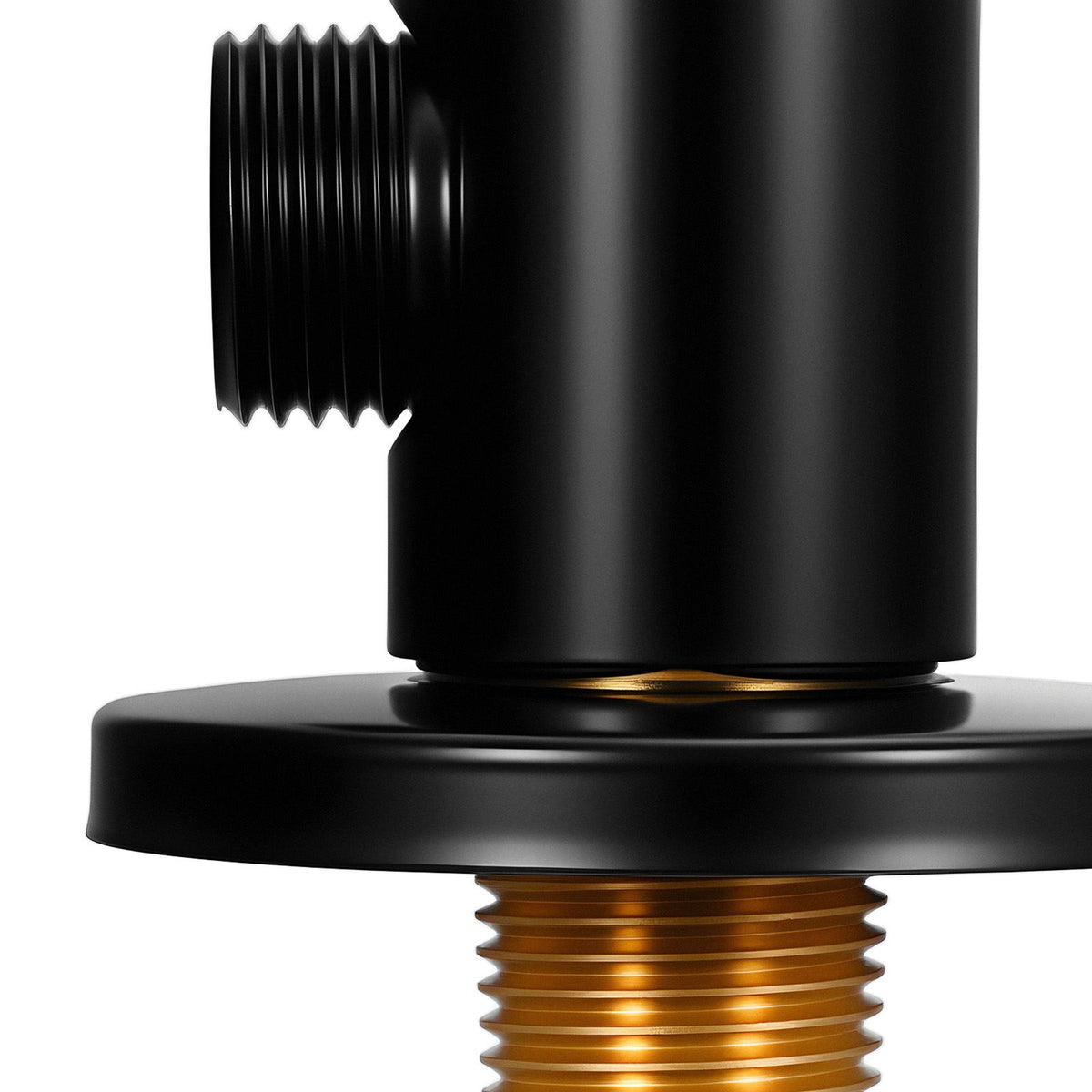 Wall Mounted Supply Elbow, 1/ NPT, Matte Black