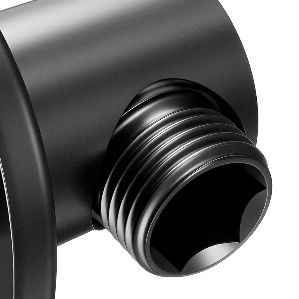 Wall Mounted Supply Elbow, 1/ NPT, Matte Black