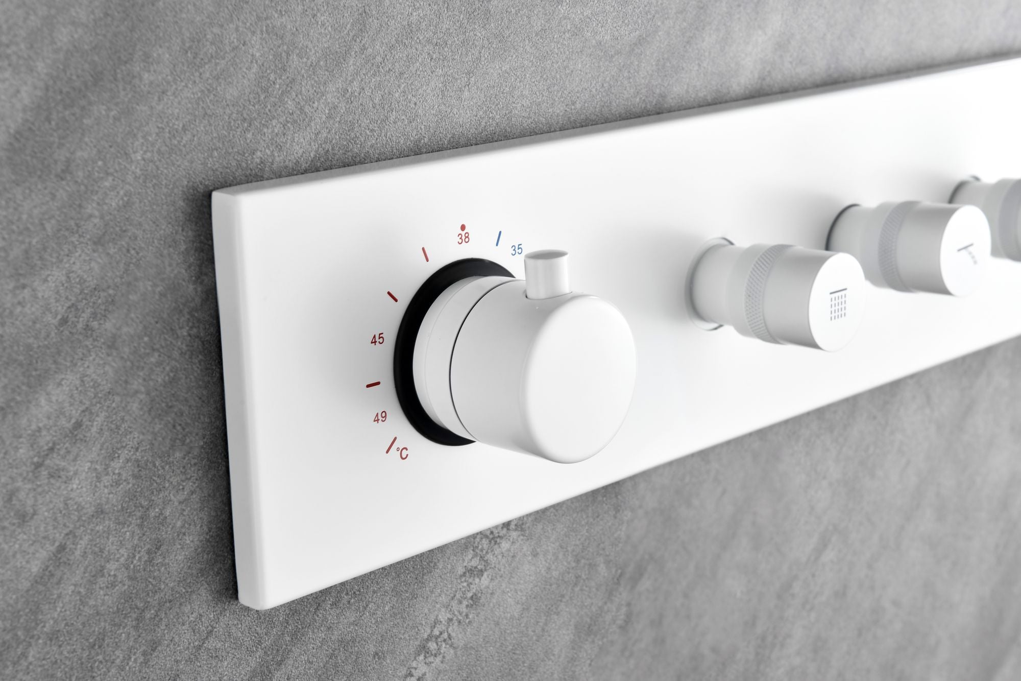 Wall-Mounted Waterfall Shower System with Hand Shower and Sliding Bar