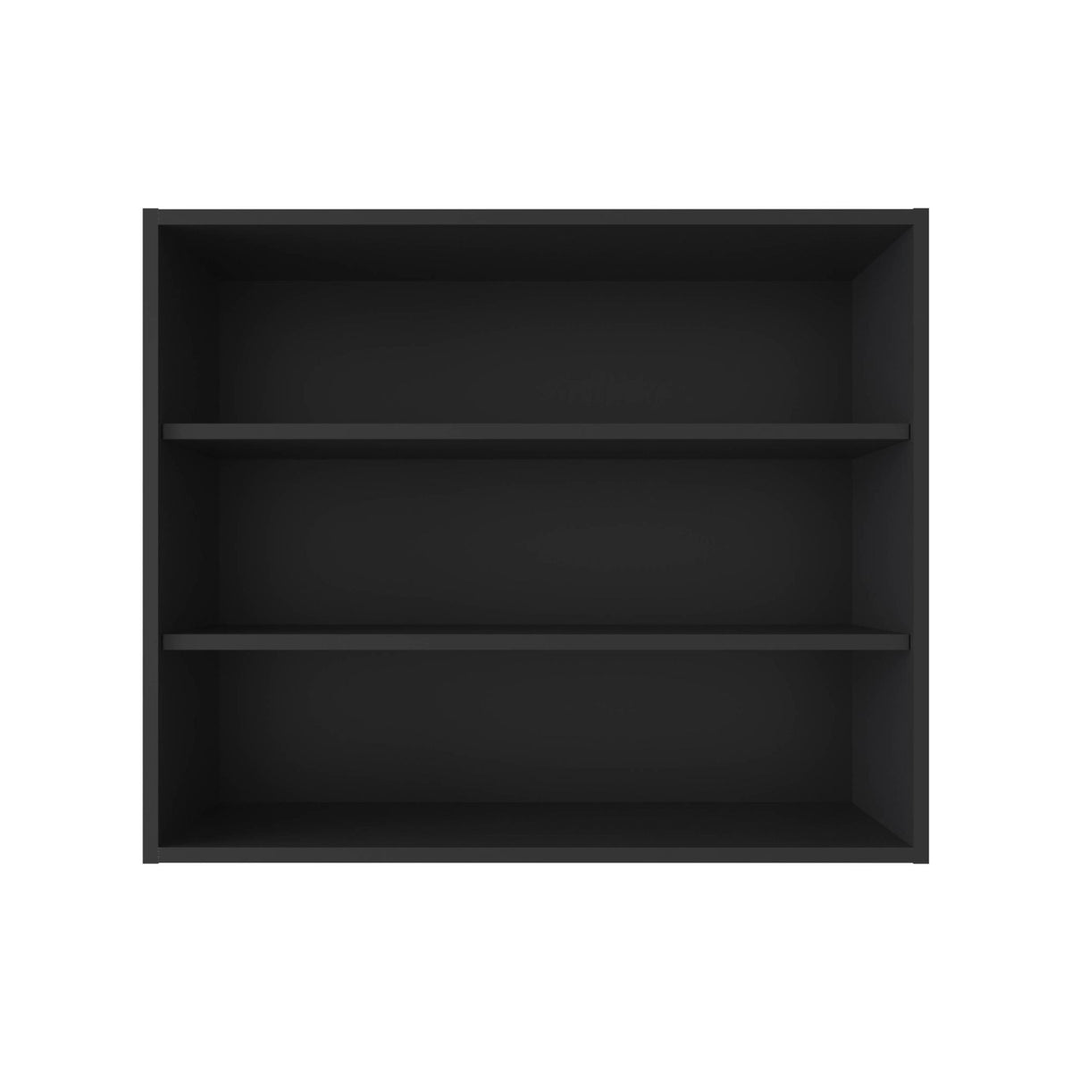 Three-Tier Black Wall Shelf for Open Storage