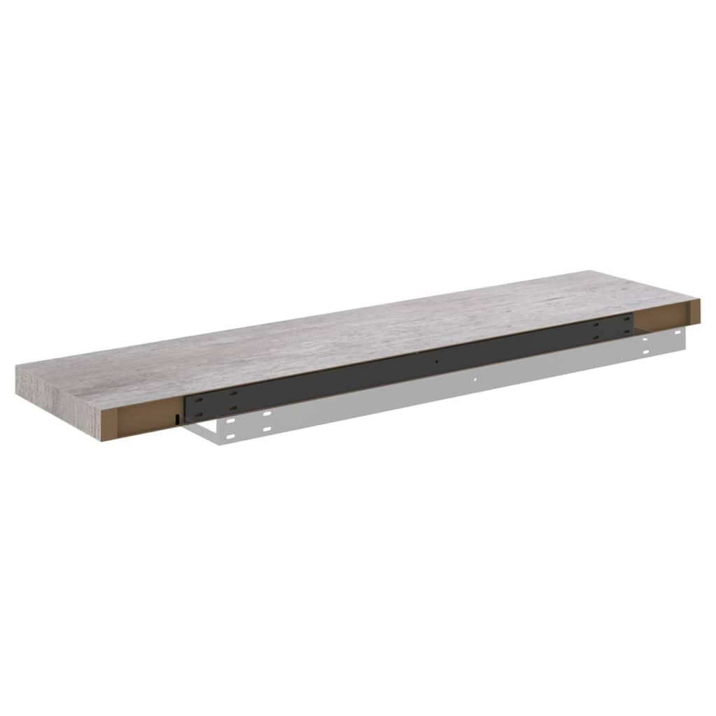 Gray Honeycomb Floating Wall Shelf 35.4