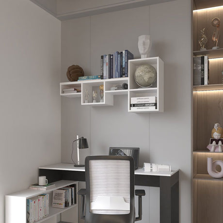 Kiowa Wall Shelf with Versatile Compartment Sizes