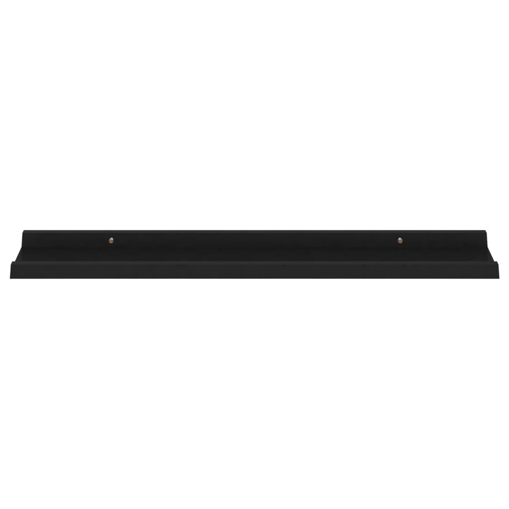 Modern Black Wall Shelf Set for Displays and Storage