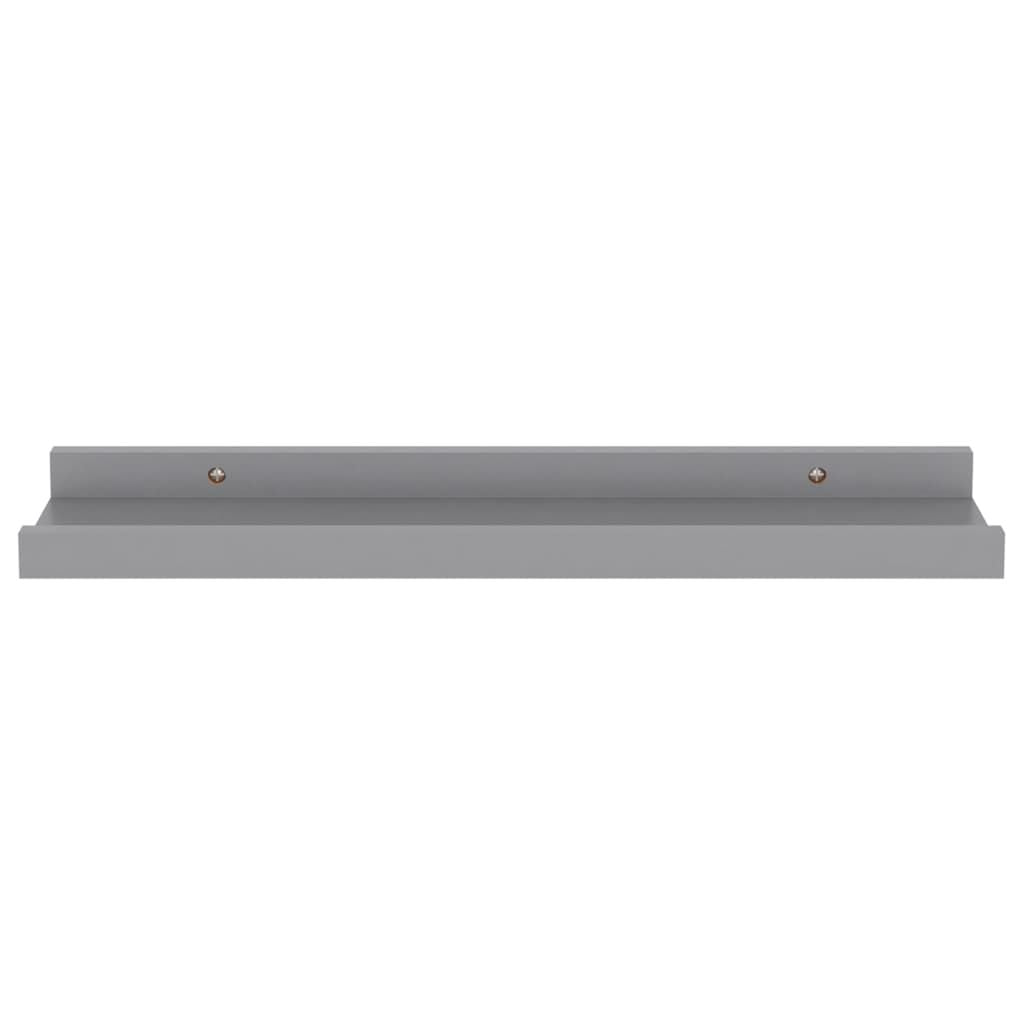 Modern Gray Wall Shelves for Books and Decorative Displays