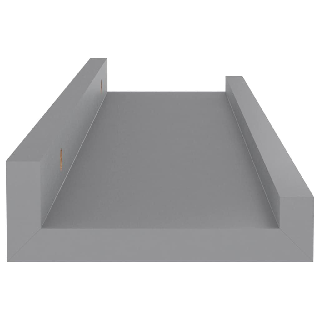 Modern Gray Wall Shelves for Books and Decorative Displays