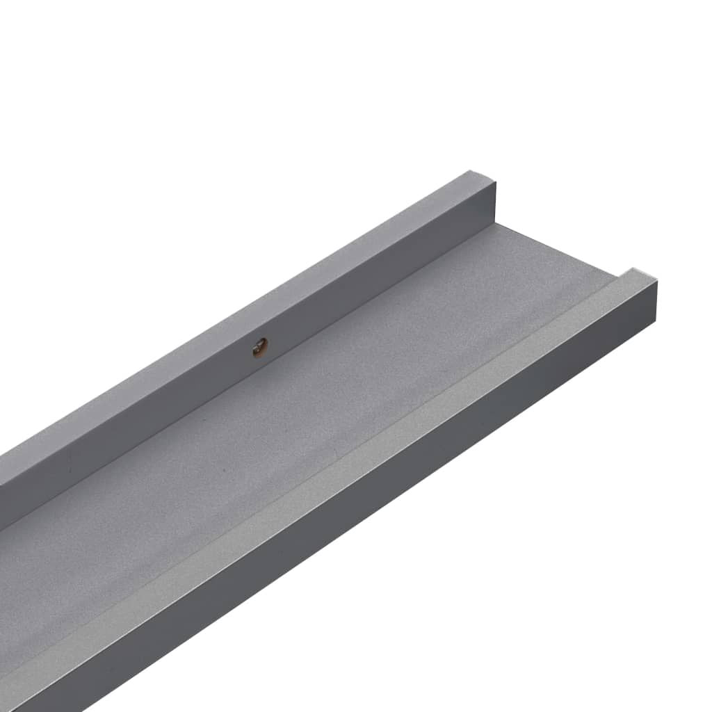 Modern Gray Wall Shelves for Books and Decorative Displays