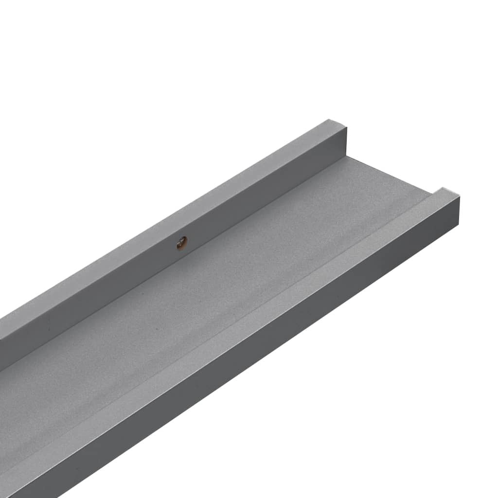 Four Gray Wall Shelves for Modern Displays