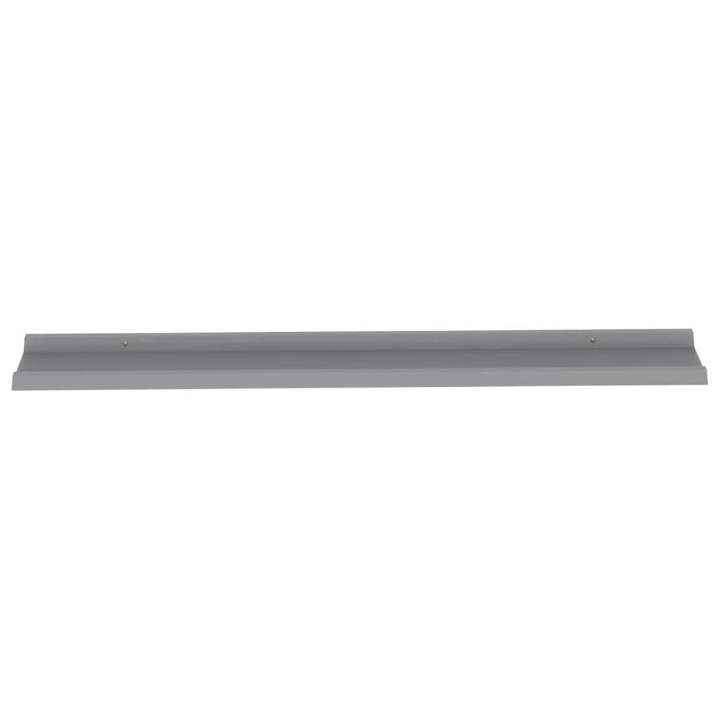 Gray Wall Shelves 4-Pack – Modern Decorative Shelving for Home