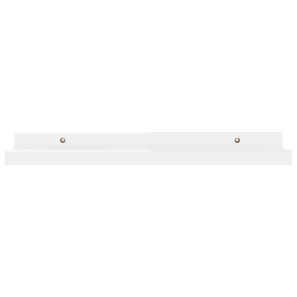 High-Gloss White Wall Shelves for Modern Displays