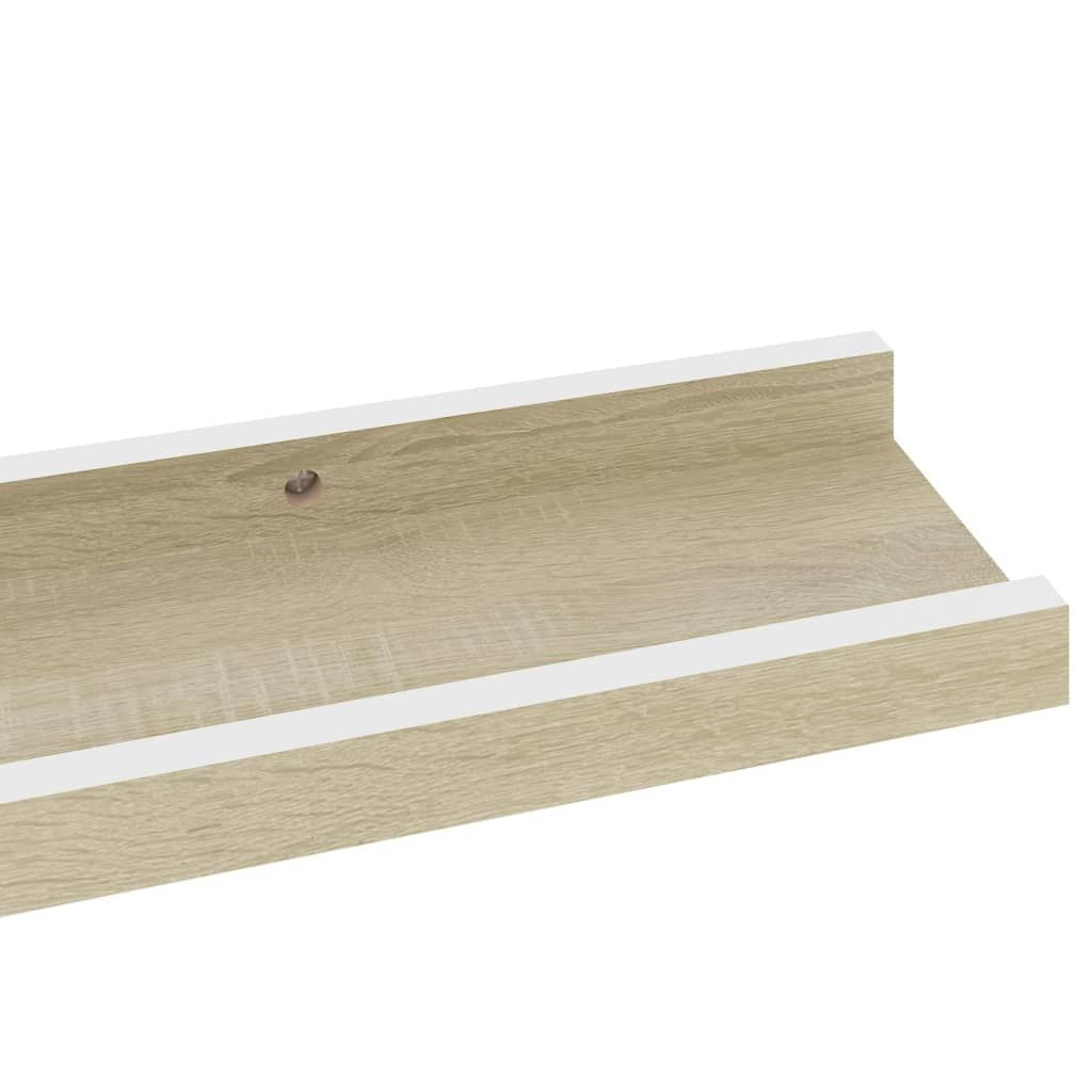 Modern Two-Tone Wall Shelf Set