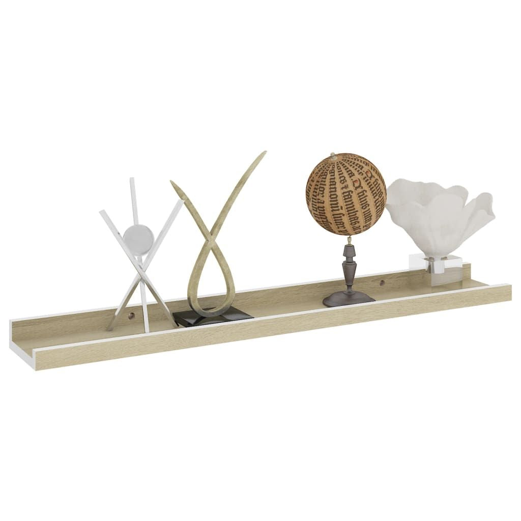 Modern Two-Tone Wall Shelf Set