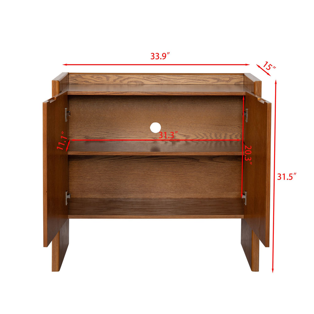 Walnut Mid-Century Sideboard with Spacious Storage