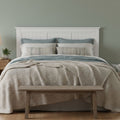 Walton Window Pane Wood Queen Panel Headboard - White – Farmhouse Shiplap Design